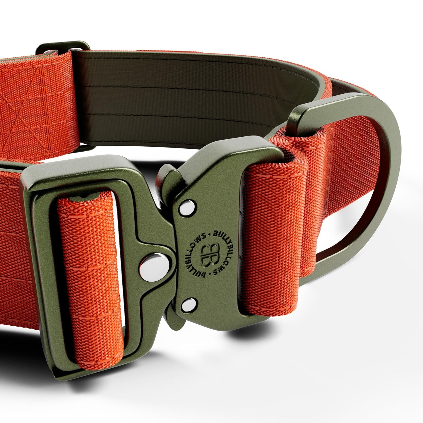 5cm Lighter Combat® Collar | With Handle Secure Clip - Burnt Orange X Khaki