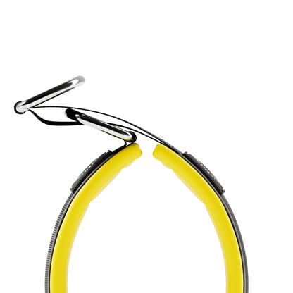 5cm Slip on Collar | Foam Padded - Black x Yellow