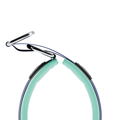 5cm Slip on Collar | Foam Padded - Blue x Turquoise