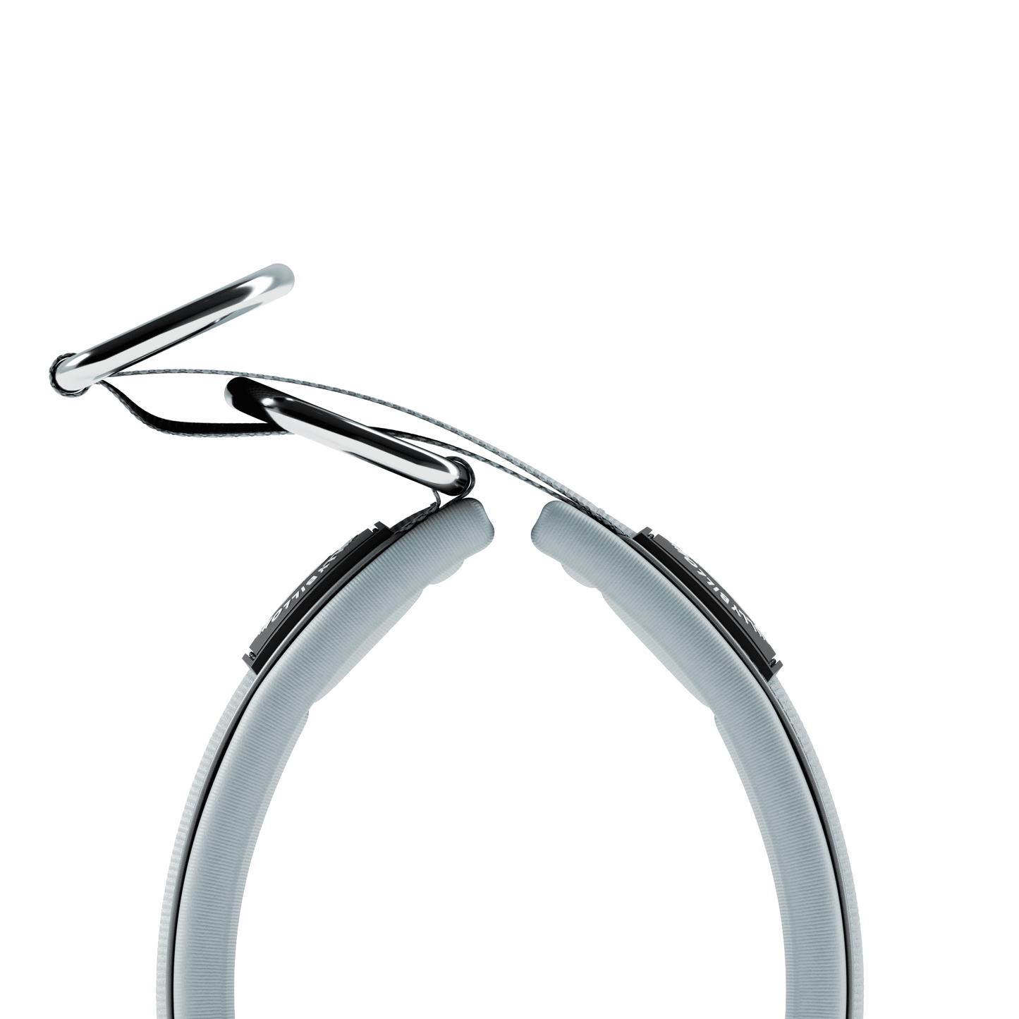 3cm Slip on Collar | Foam Padded - Metal Grey