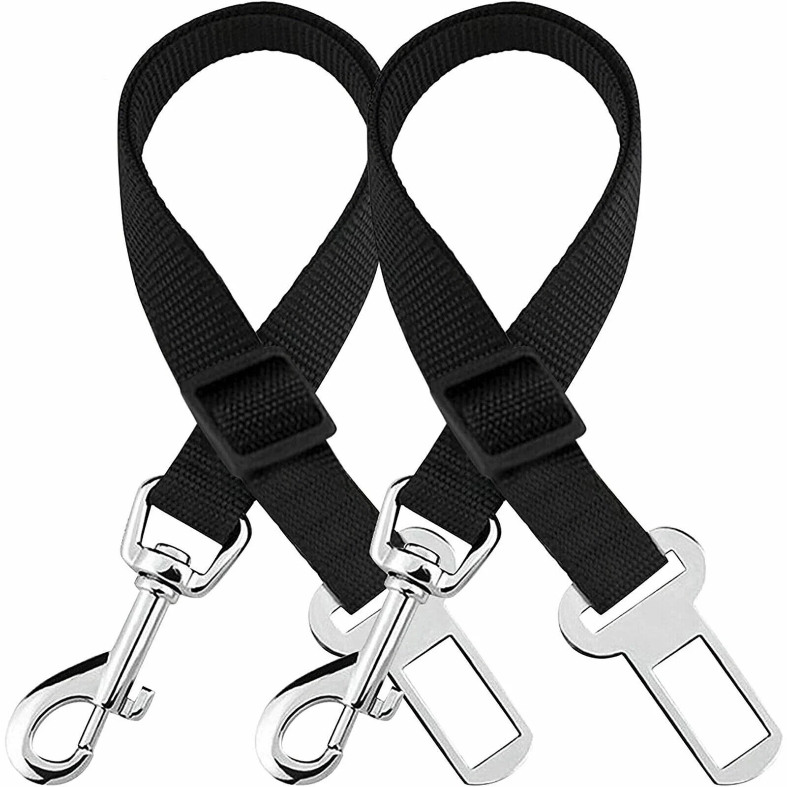 Pet Car Seat Belt 2-Pack Adjustable by Prismra