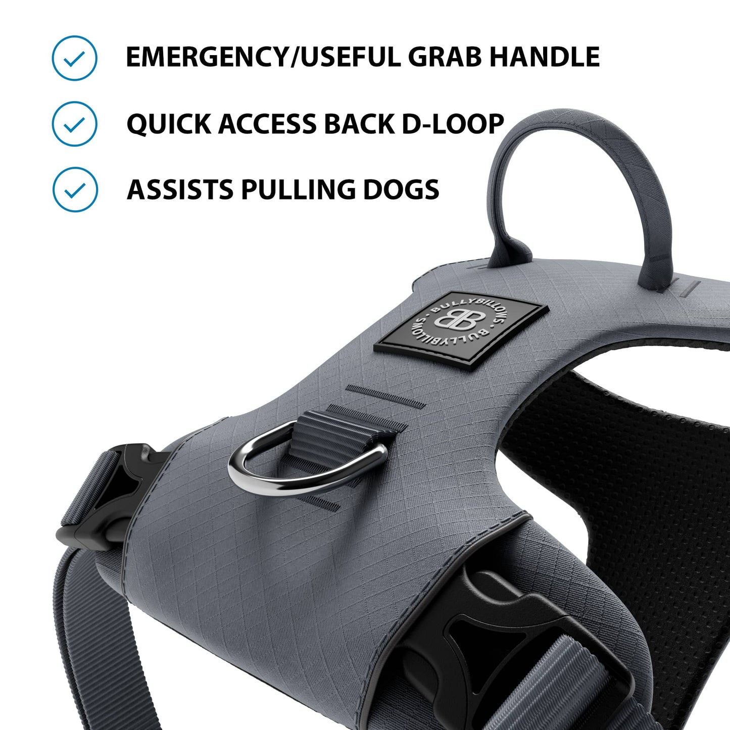 Air Harness | Anti-Pull & With Handle - Grey
