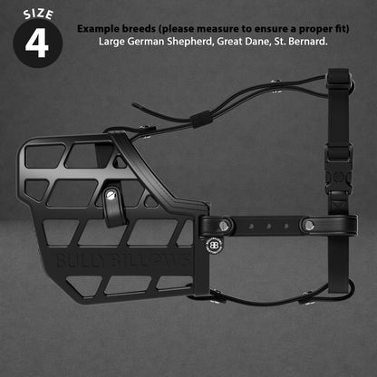 Premium Comfort Muzzle | x2 Additional Head Straps - Black