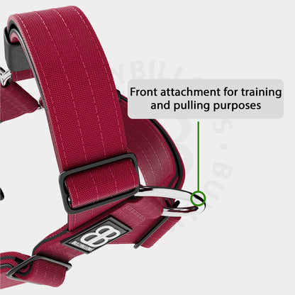 Anti-Pull TRI-Harness® | Training Dog Harness for All Breeds - Burgundy