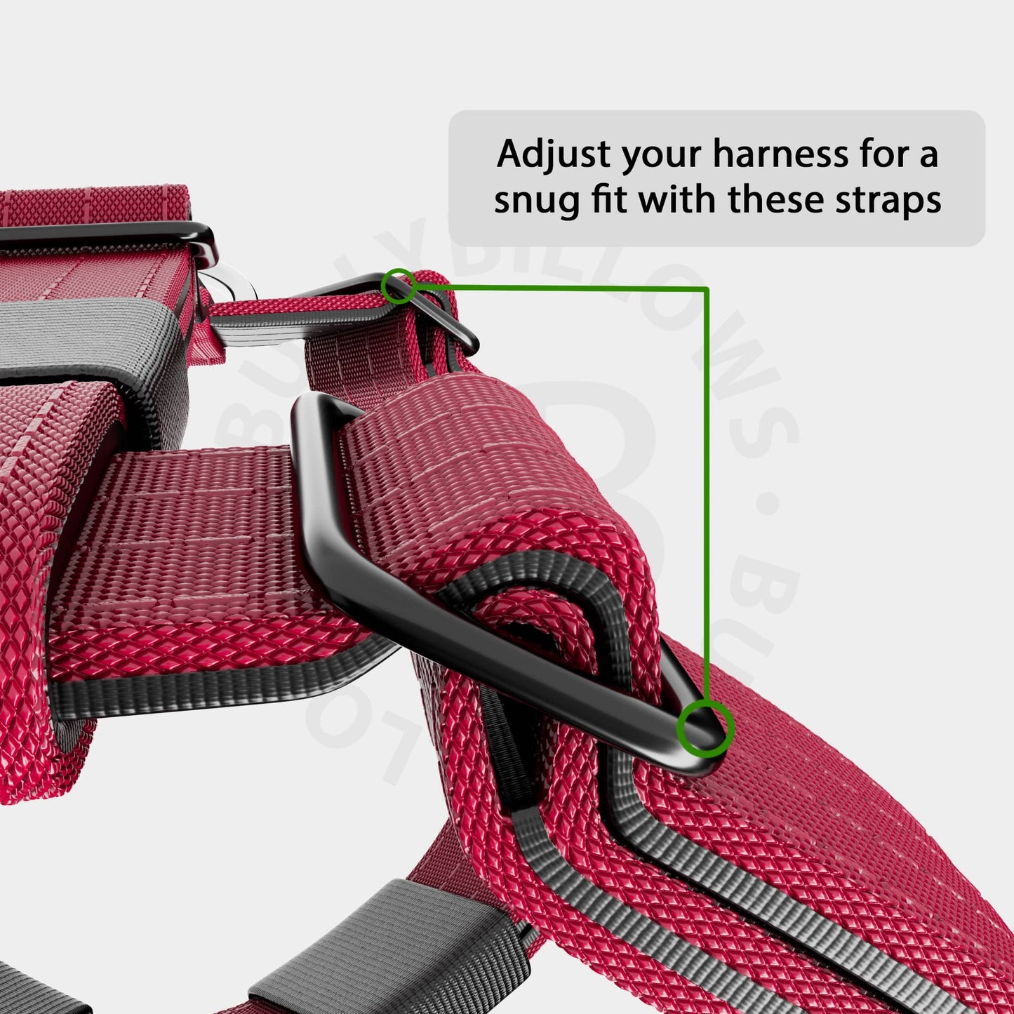 Anti-Pull TRI-Harness® | Training Dog Harness for All Breeds - Burgundy