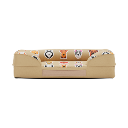 Luxury Dog Bed - Beige Edition | Add your dogs name