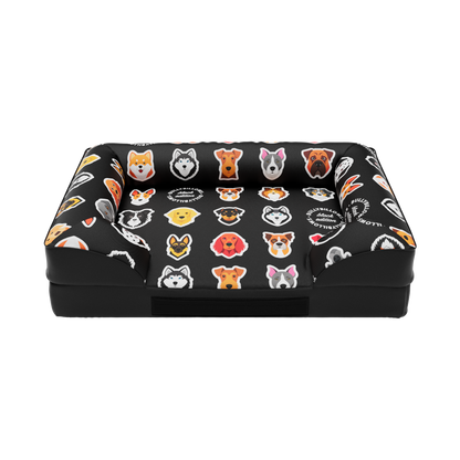 Luxury Dog Bed - Black Edition | Add your dogs name