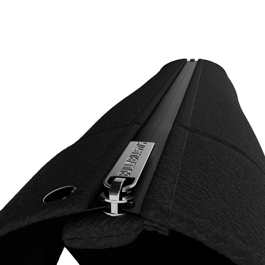 Dog Fleece With Zip - Black