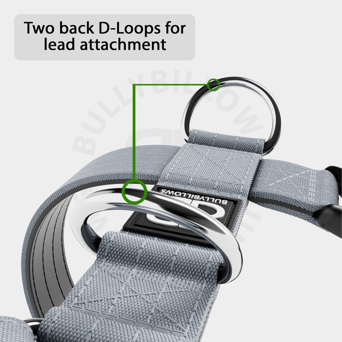 Anti-Pull TRI-Harness® | Training Dog Harness for All Breeds - Metal Grey