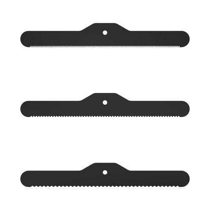 3-Piece Spare Deshedding Blade Set - Black