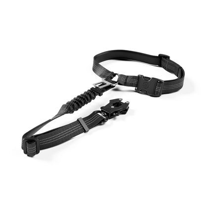 Headrest Car Seatbelt Safety Travel Accessory - Black