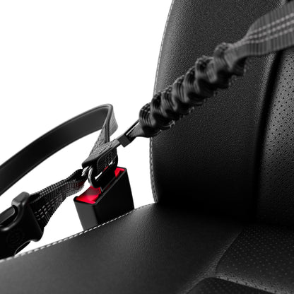 Headrest Car Seatbelt Safety Travel Accessory - Black