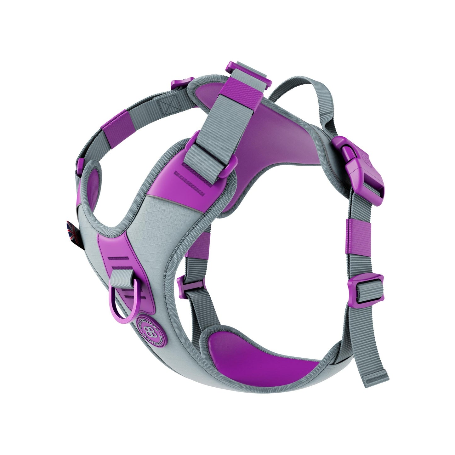 Anti Pull Hurricane Harness Lighter | With Handle - Purple X Metal Grey