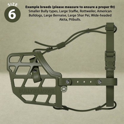 Premium Comfort Muzzle | x2 Additional Head Straps - Khaki