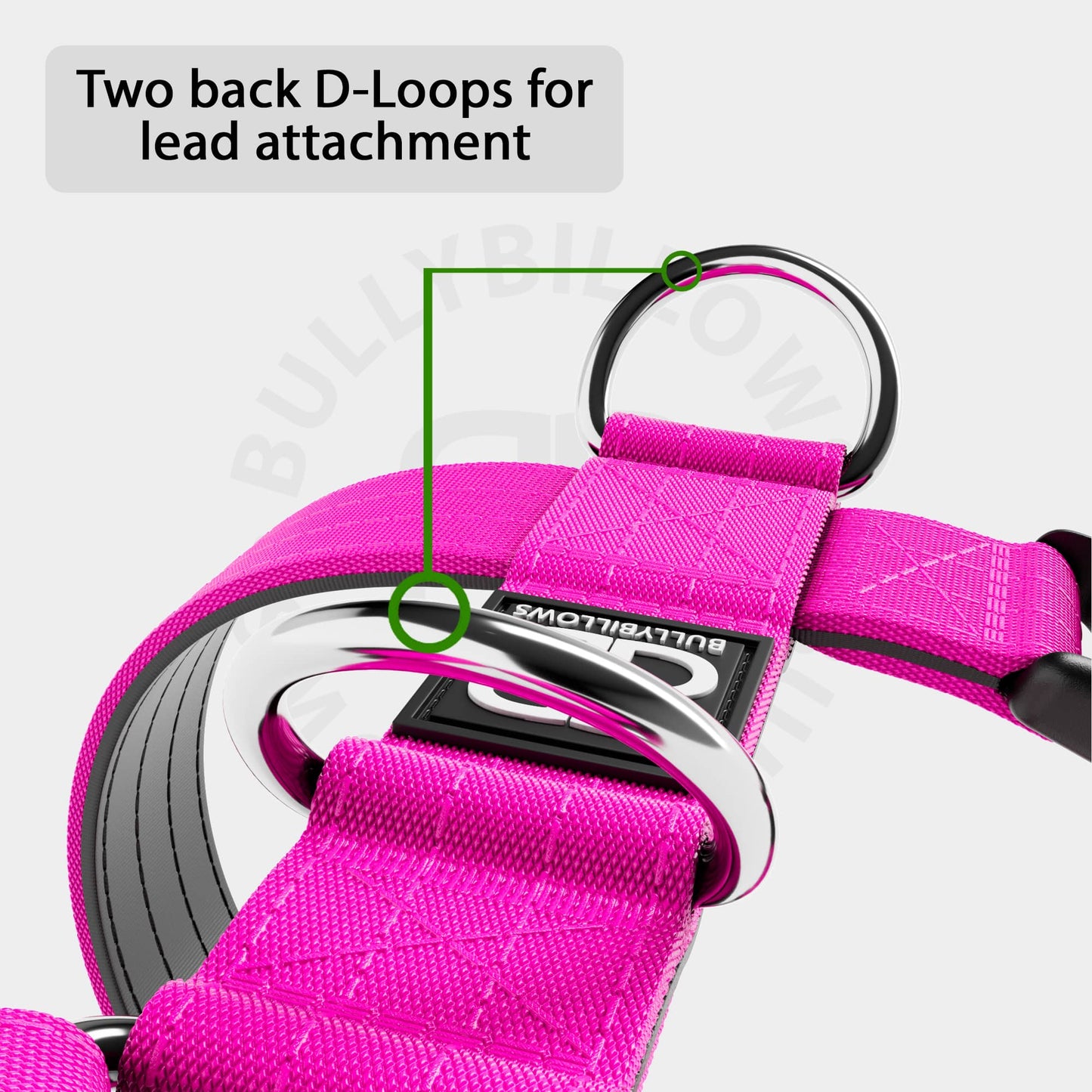 Anti-Pull TRI-Harness® | Training Dog Harness for All Breeds - Magenta
