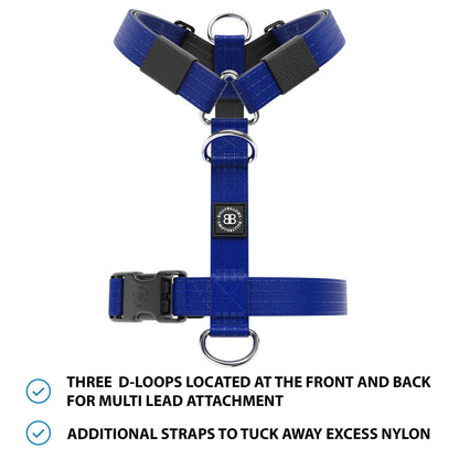 Anti-Pull TRI-Harness® | Training Dog Harness for All Breeds - Blue