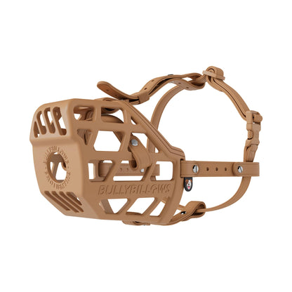 Premium Comfort Muzzle | x2 Additional Head Straps - Tan