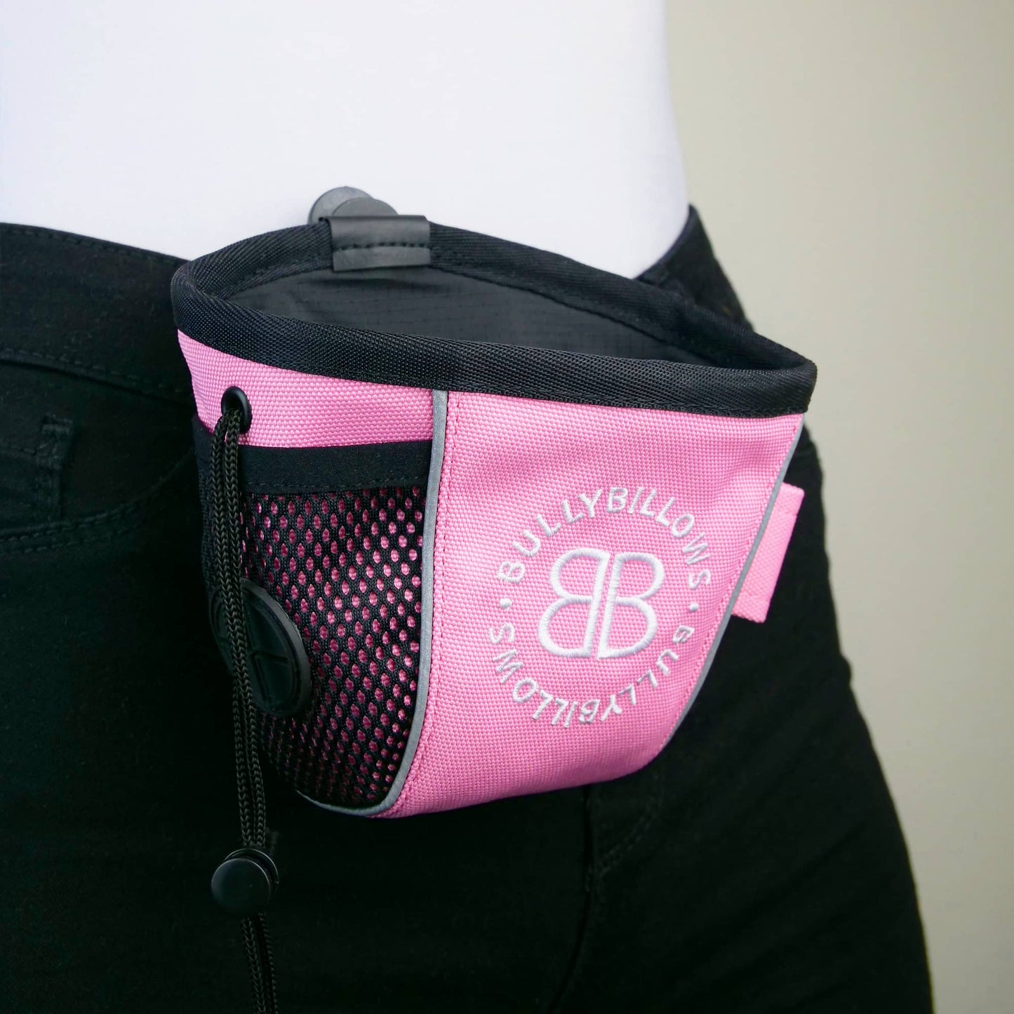 Dog Treat Pouch | Attachable with Poop Bag Holder - Pink