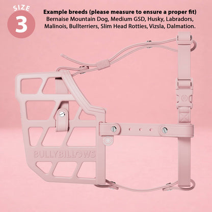 Premium Comfort Muzzle | x2 Additional Head Straps - Pink