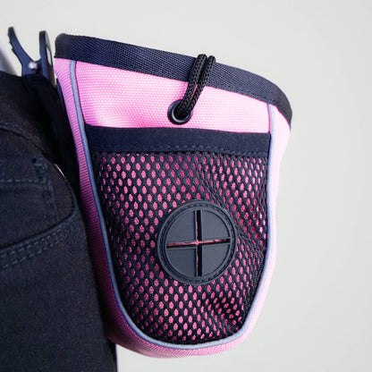 Dog Treat Pouch | Attachable with Poop Bag Holder - Pink