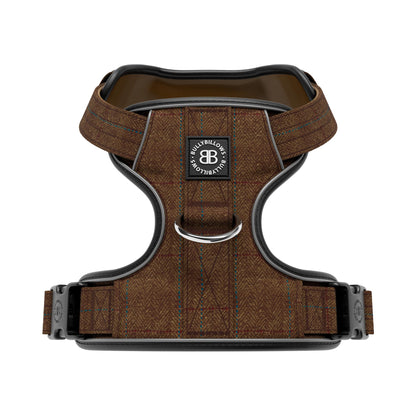 Premium Comfort Herringbone Harness | Non Restrictive - Classic Tan
