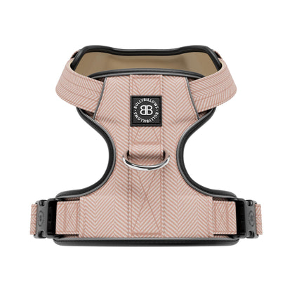 Premium Comfort Herringbone Harness | Non Restrictive - Elegant Cream