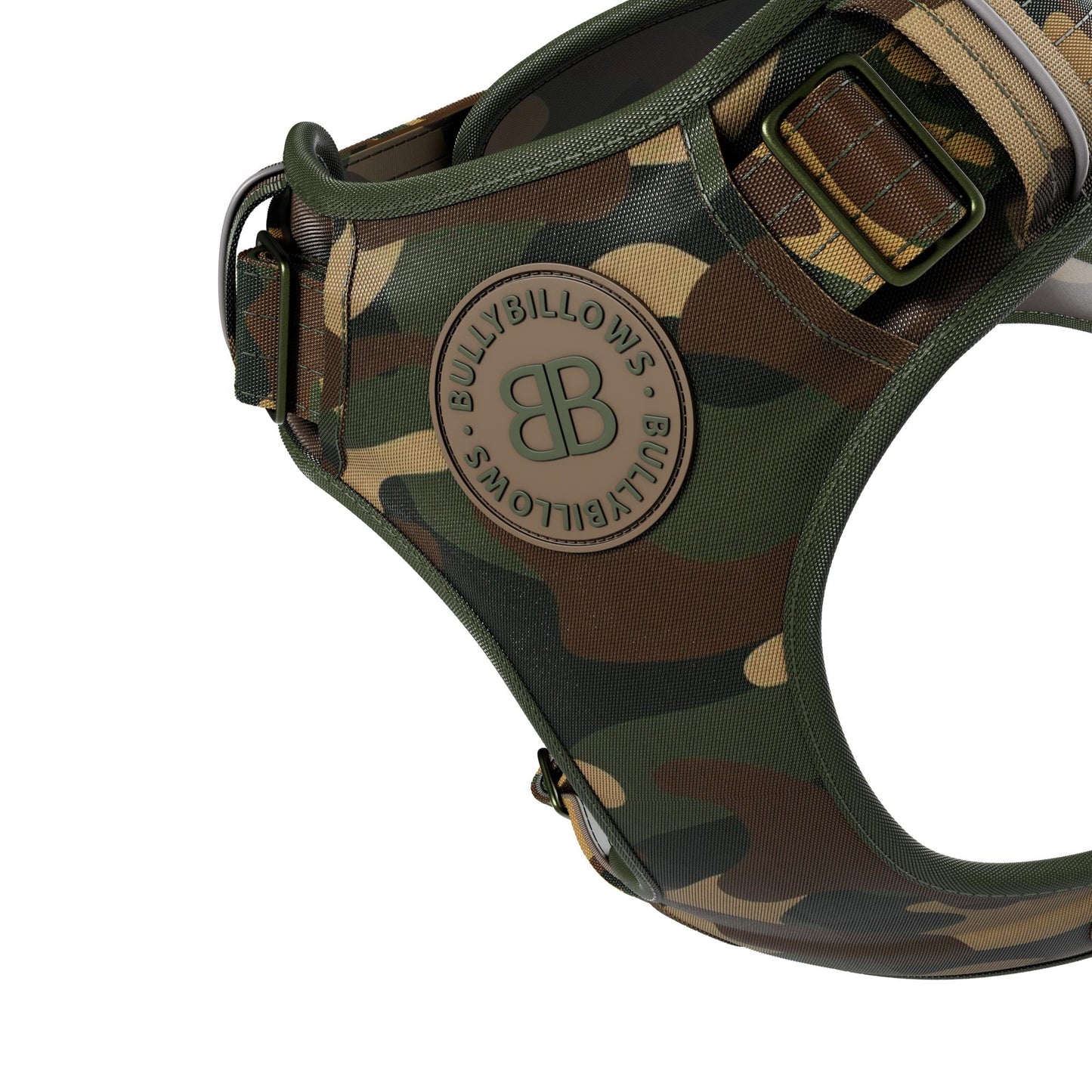 Comfort Premium Harness | Non Restrictive - Green Camouflage