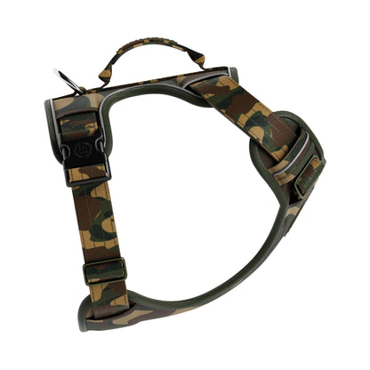 Comfort Premium Harness | Non Restrictive - Green Camouflage