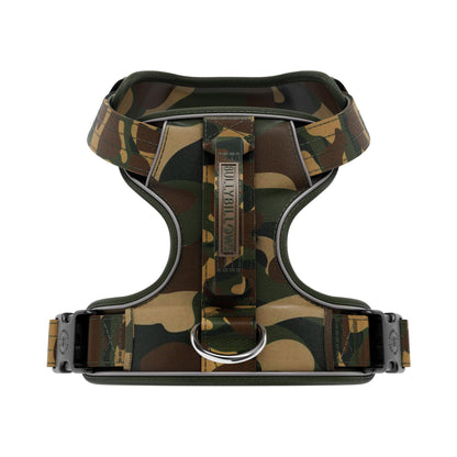 Comfort Premium Harness | Non Restrictive - Green Camouflage
