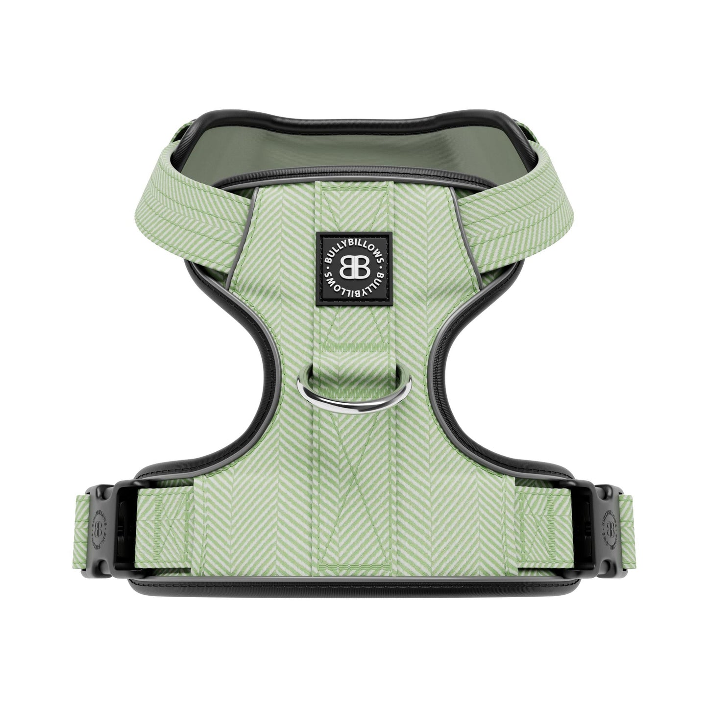 Premium Comfort Herringbone Harness | Non Restrictive - Mint Green