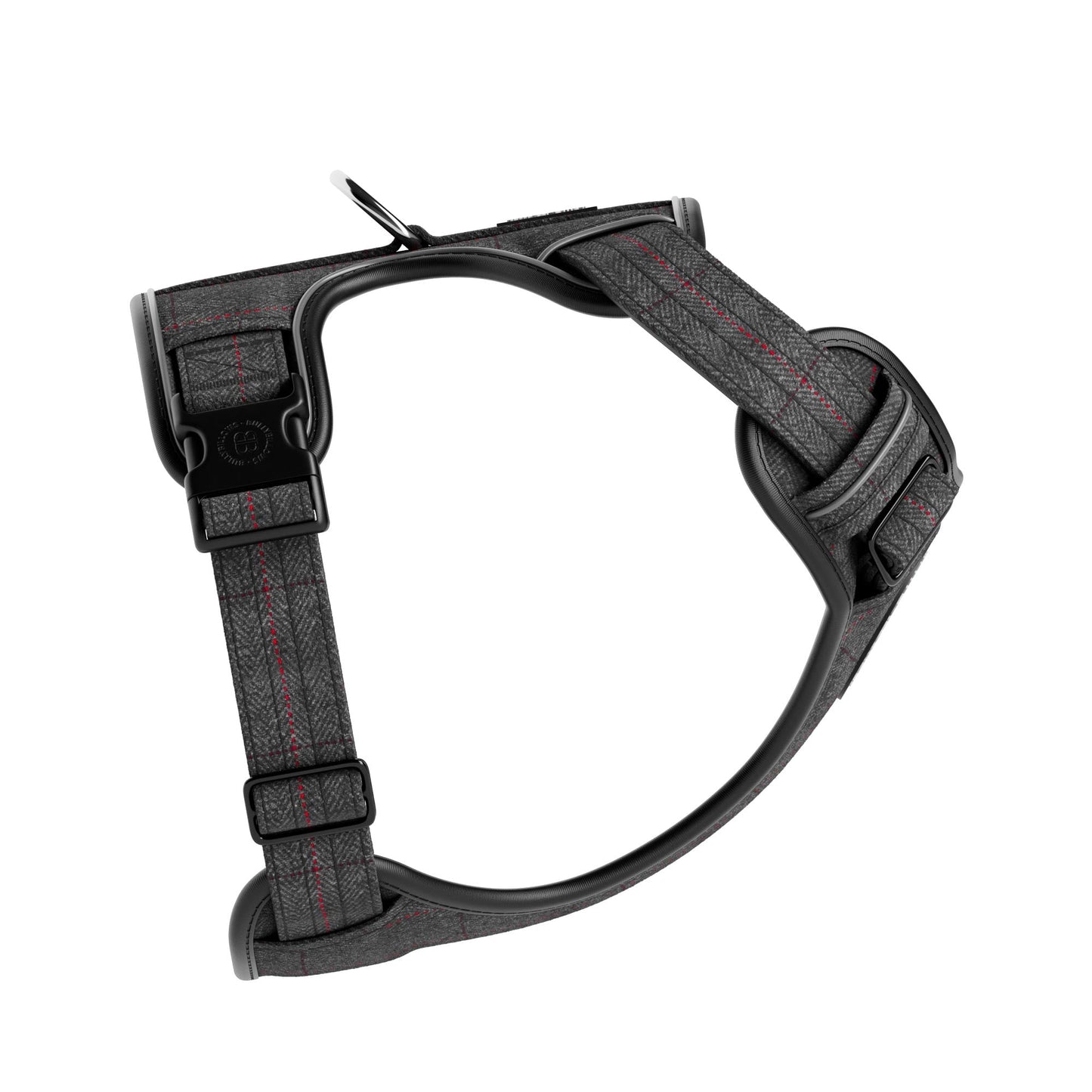 Premium Comfort Herringbone Harness | Non Restrictive - Stone Grey