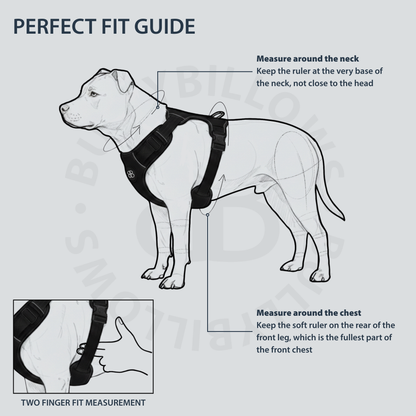 Premium Comfort Herringbone Harness | Non Restrictive - Stone Grey
