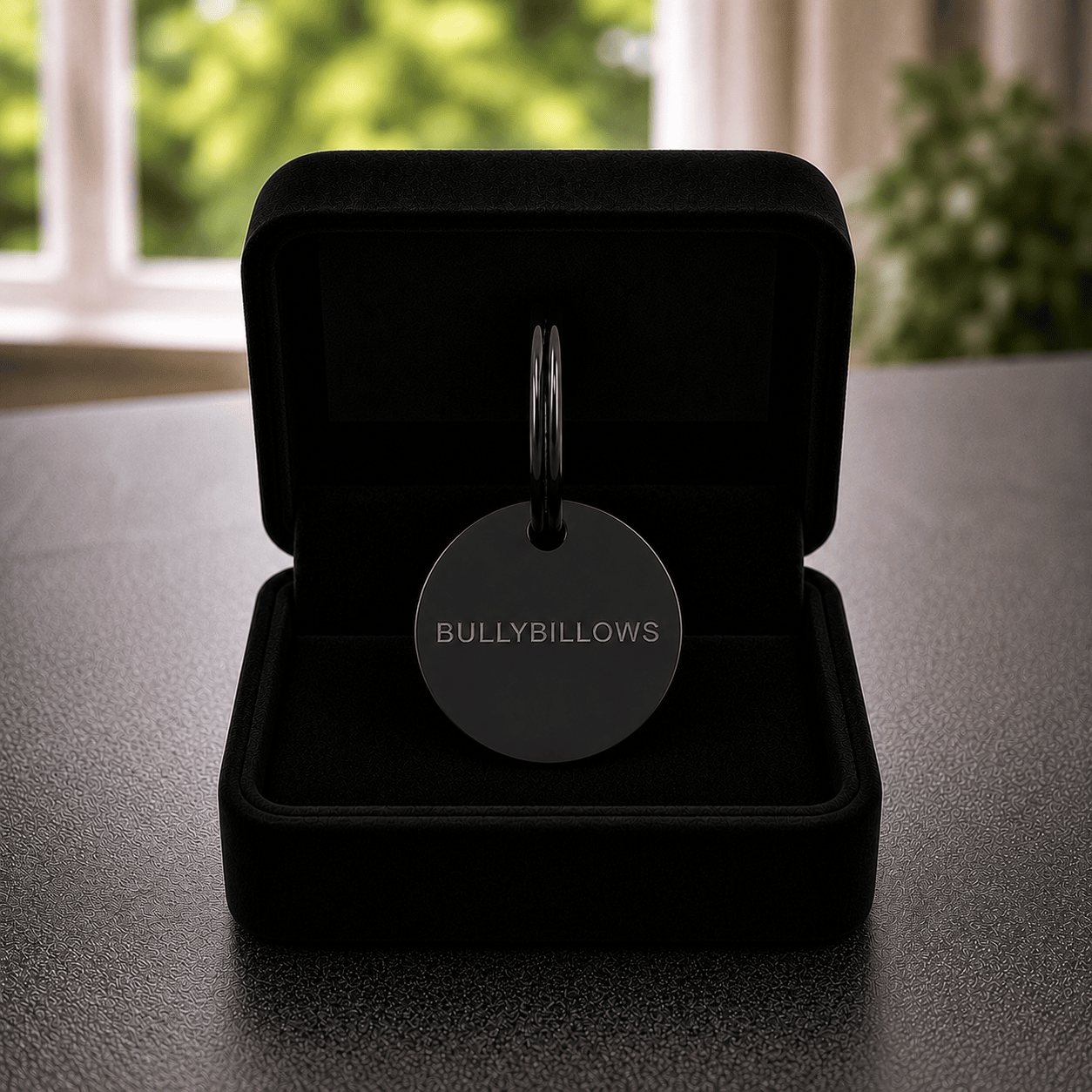 Dog ID Tag - Black (With Gift Box)
