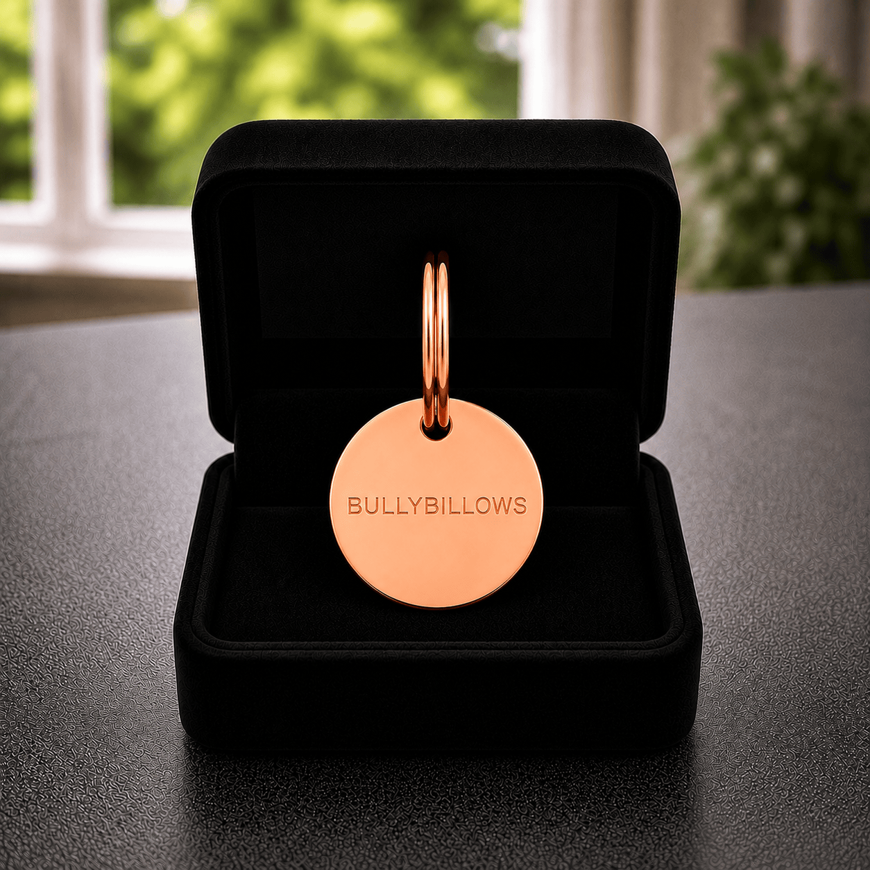 Dog ID Tag - Rose Gold (With Gift Box)