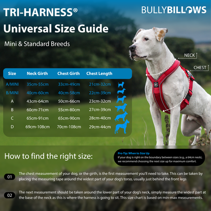 Anti-Pull TRI-Harness® | Training Dog Harness for All Breeds - Metal Grey