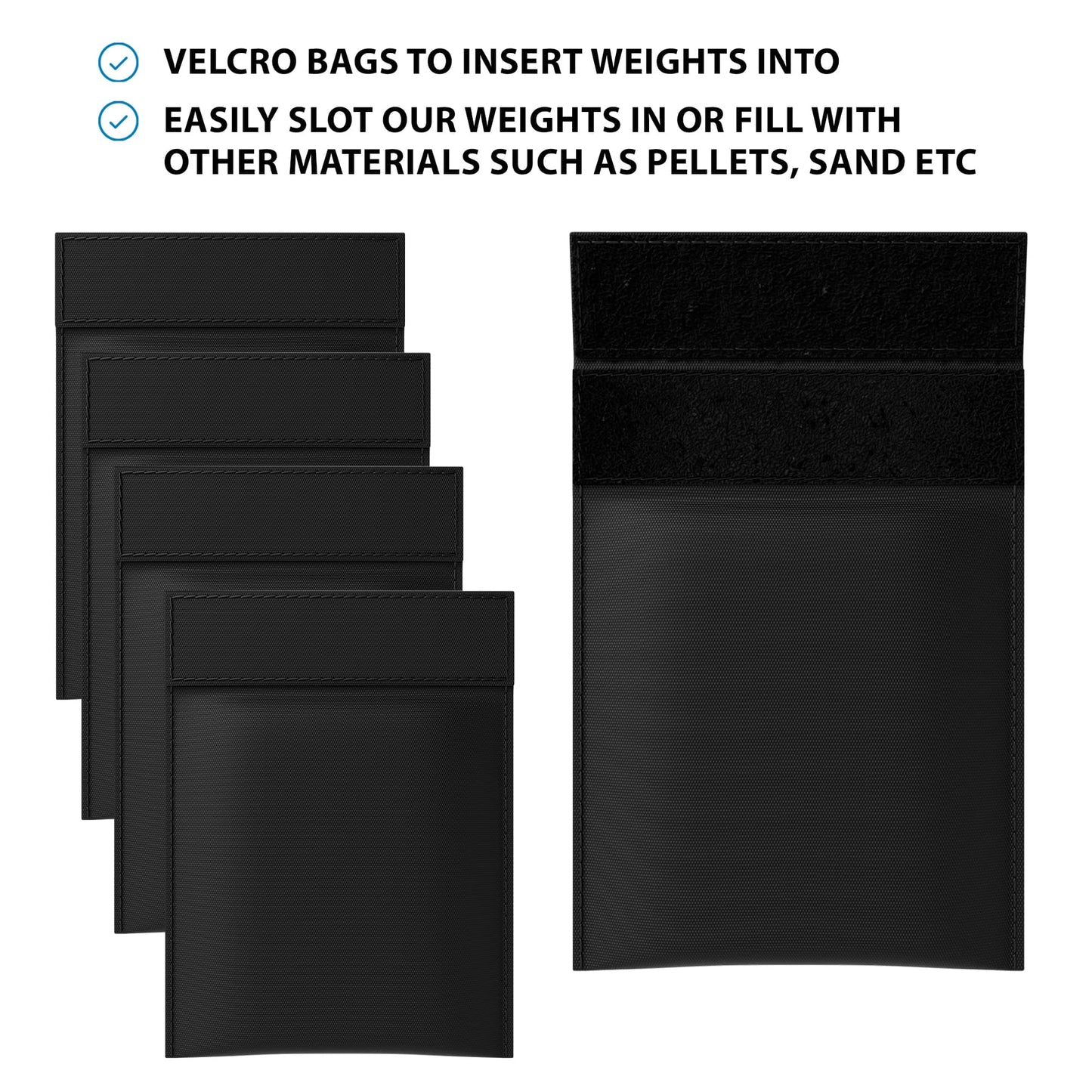 Weight & Fitness Comfort Harness | Health Enhancement - x5 Pockets - Black
