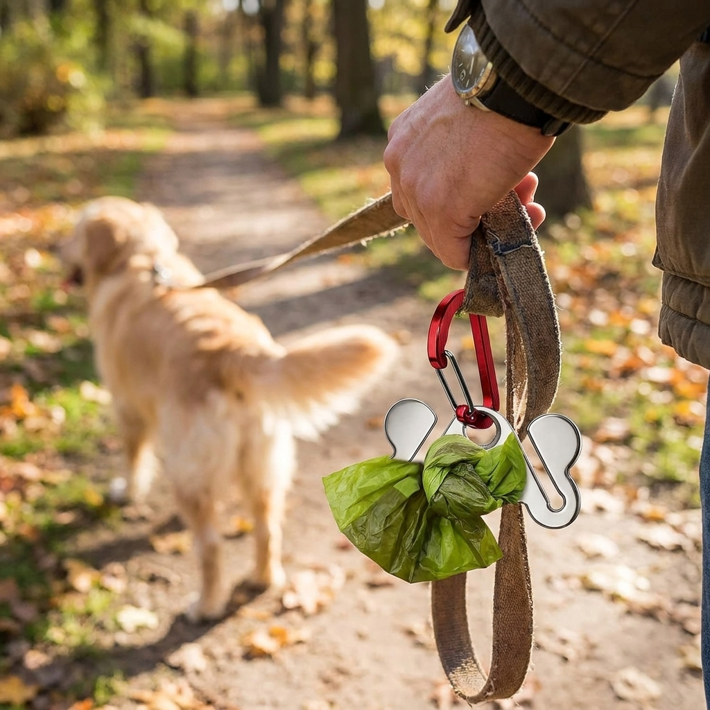 Hands-Free Dog Poop Bag Holder 2-Pack Prismra
