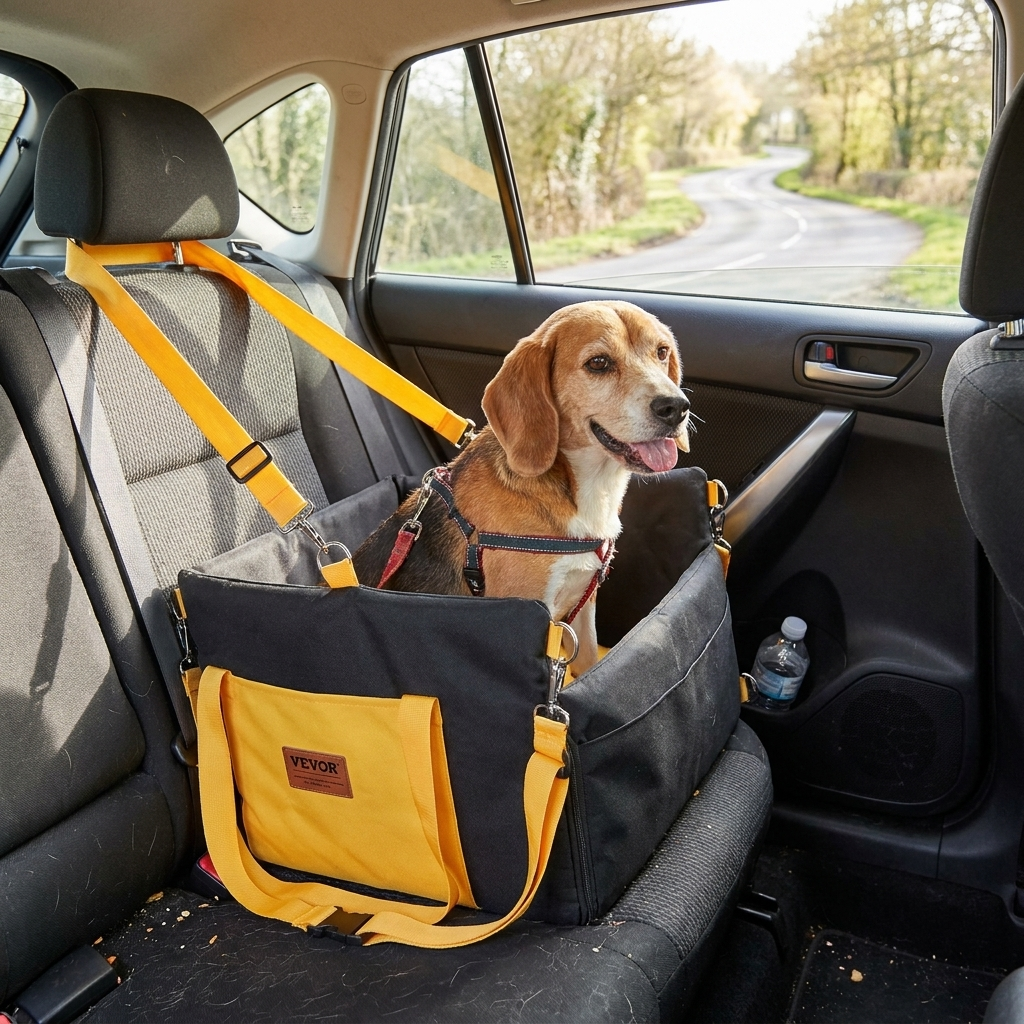 Dog Booster Car Seat Small Black Prismra