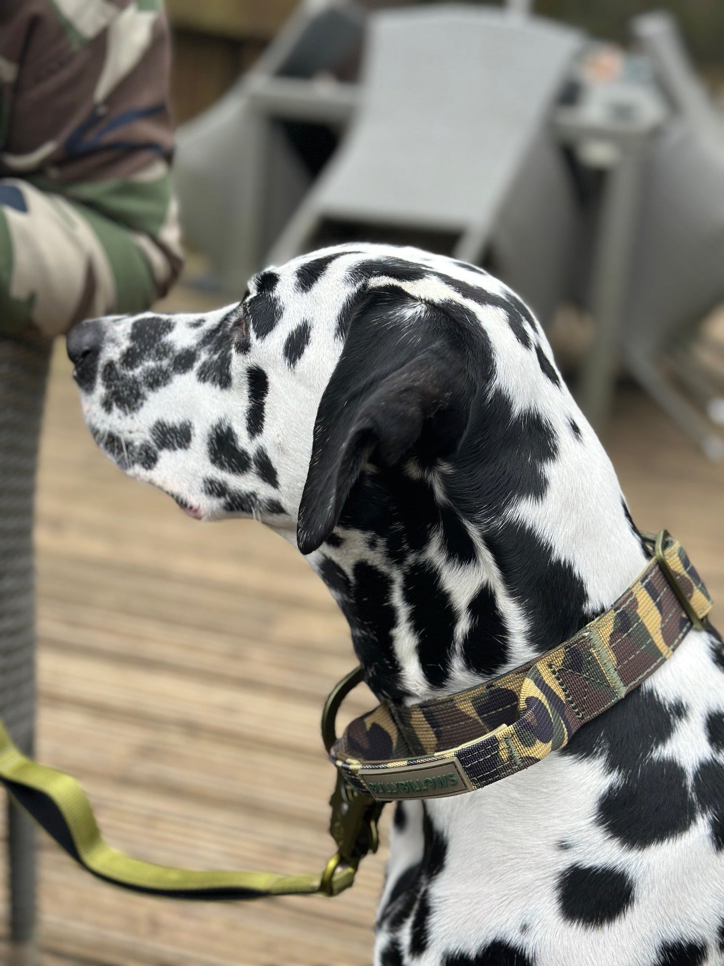 4cm Lighter Combat® Collar | With Handle & Secure Clip - Green Camouflage