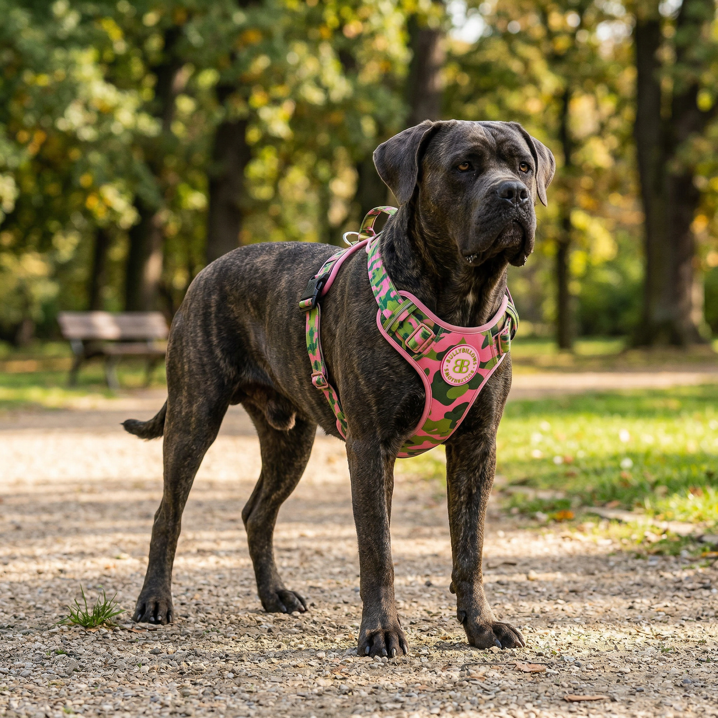 Comfort Premium Harness | Non Restrictive - Pink Camouflage